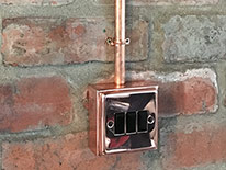 Bespoke Copper Switch Installation